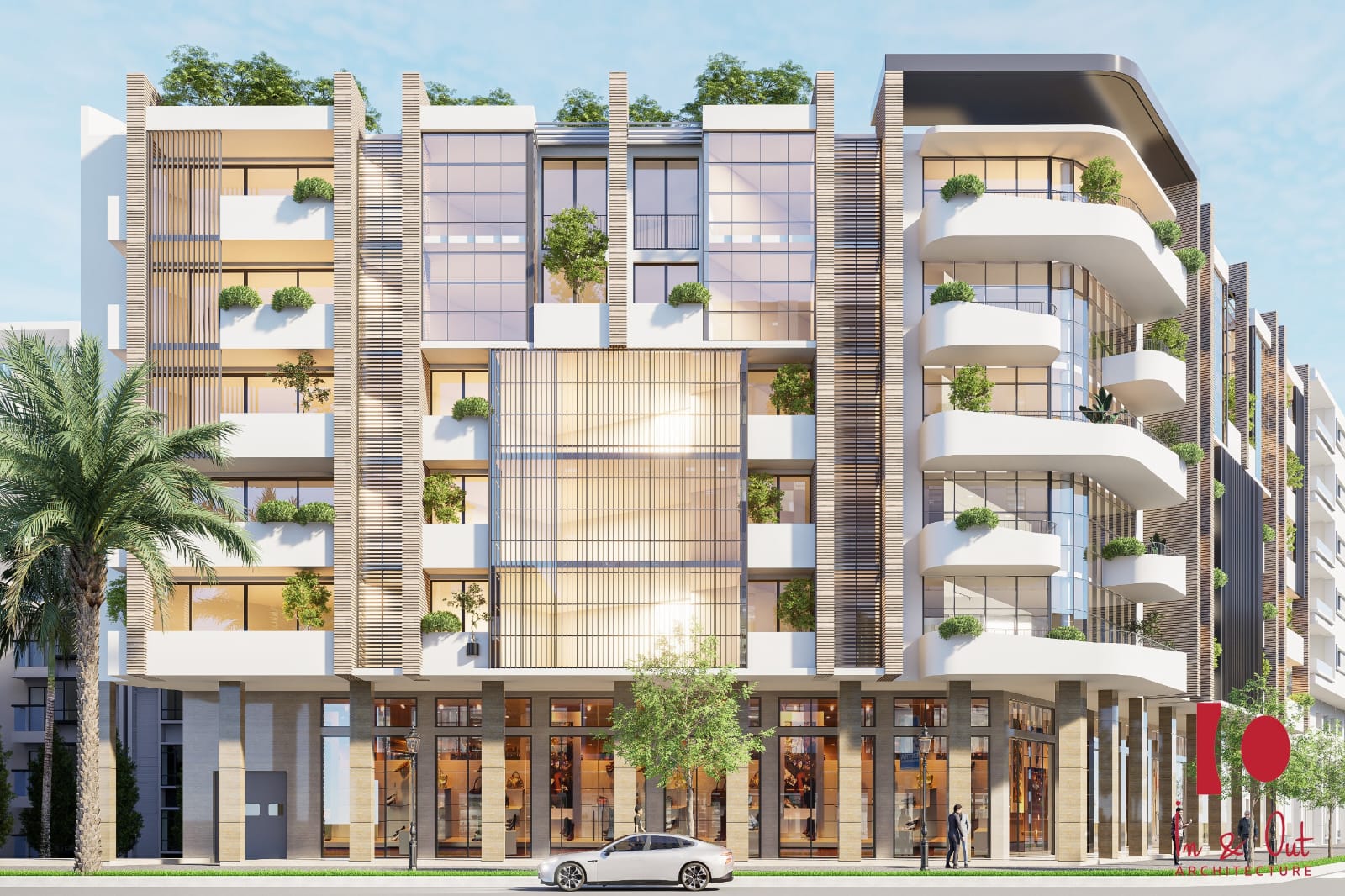 Immeuble de bureaux en R+5 avec sous-sol à Agadir